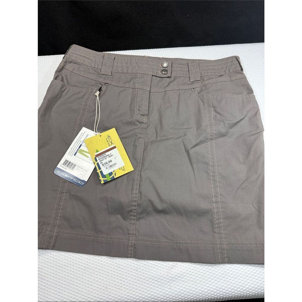 NWT ExOfficio Roughian Collection Skirt in Slate Size 16